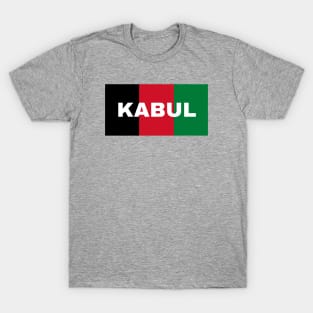 Kabul City in Afghanistan Flag Colors T-Shirt